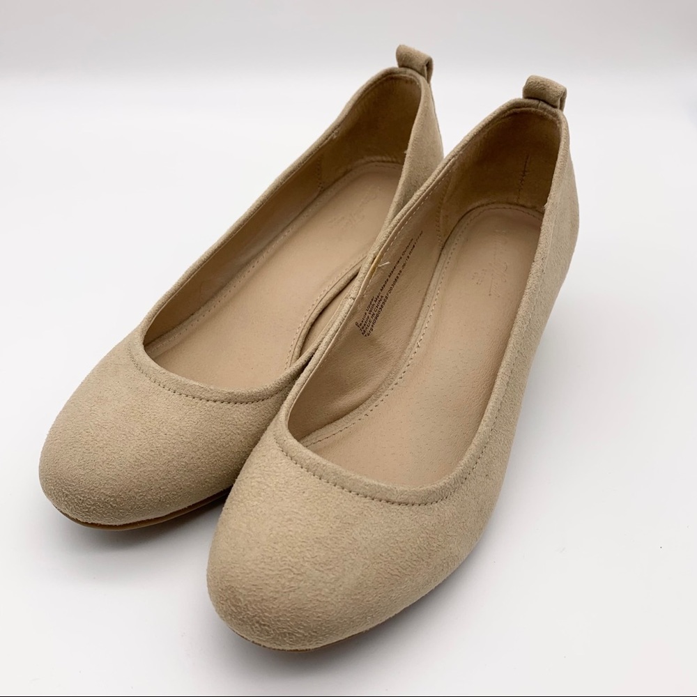 Universal Thread Tan Microsuede Lenora Block Heel - image 2